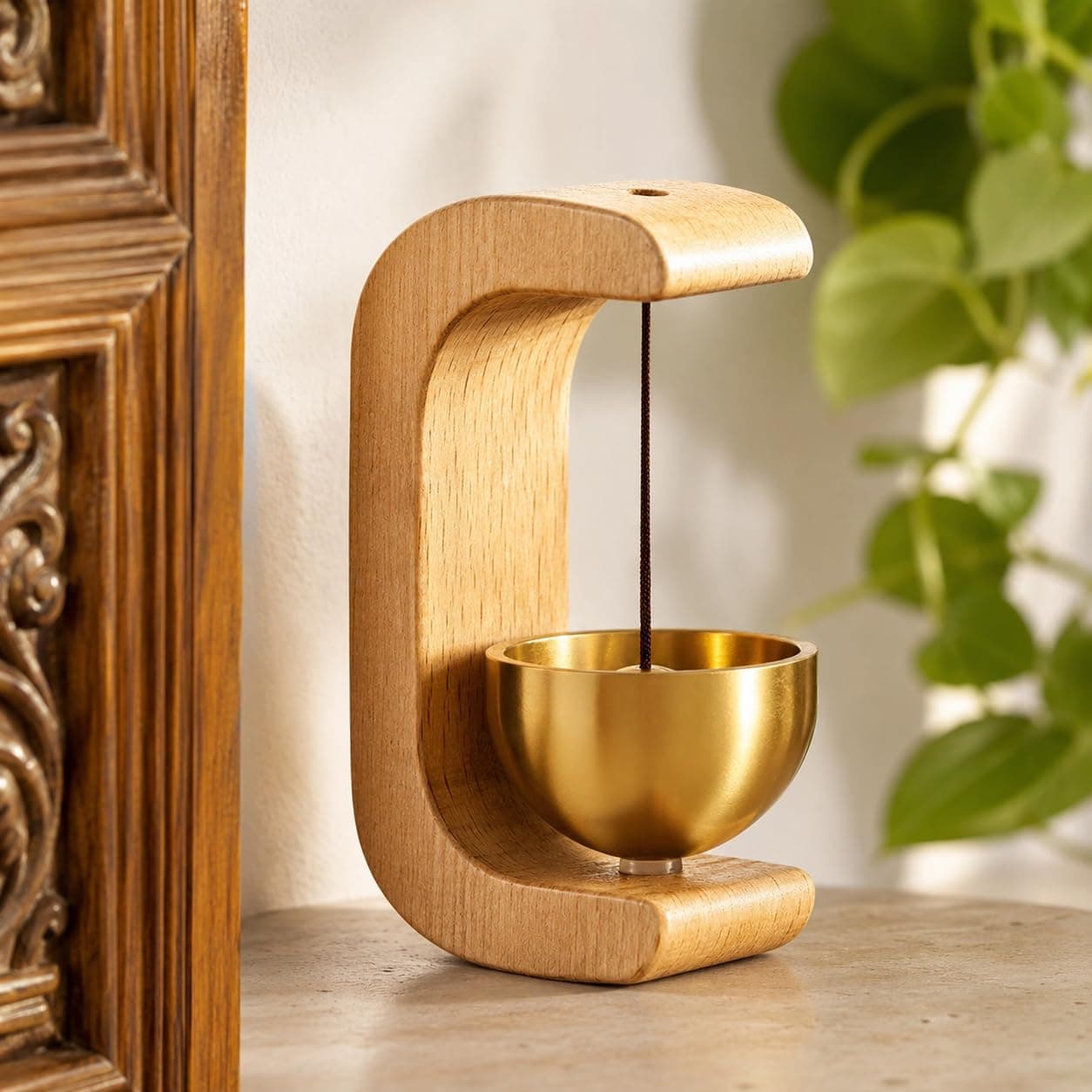 Wooden Door Bell