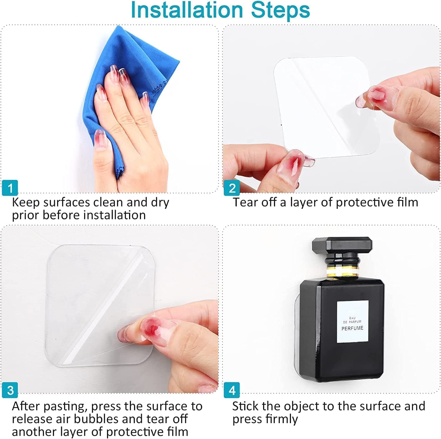 Double side square sticker
