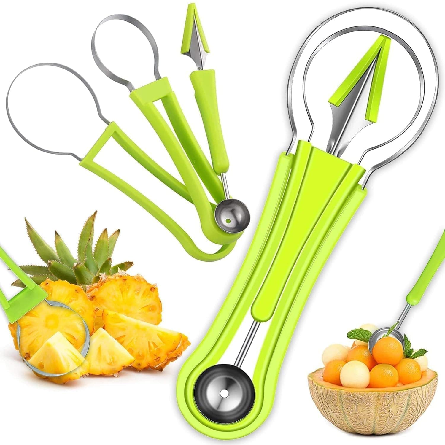 4-in-1 Melon Baller Scoop Set