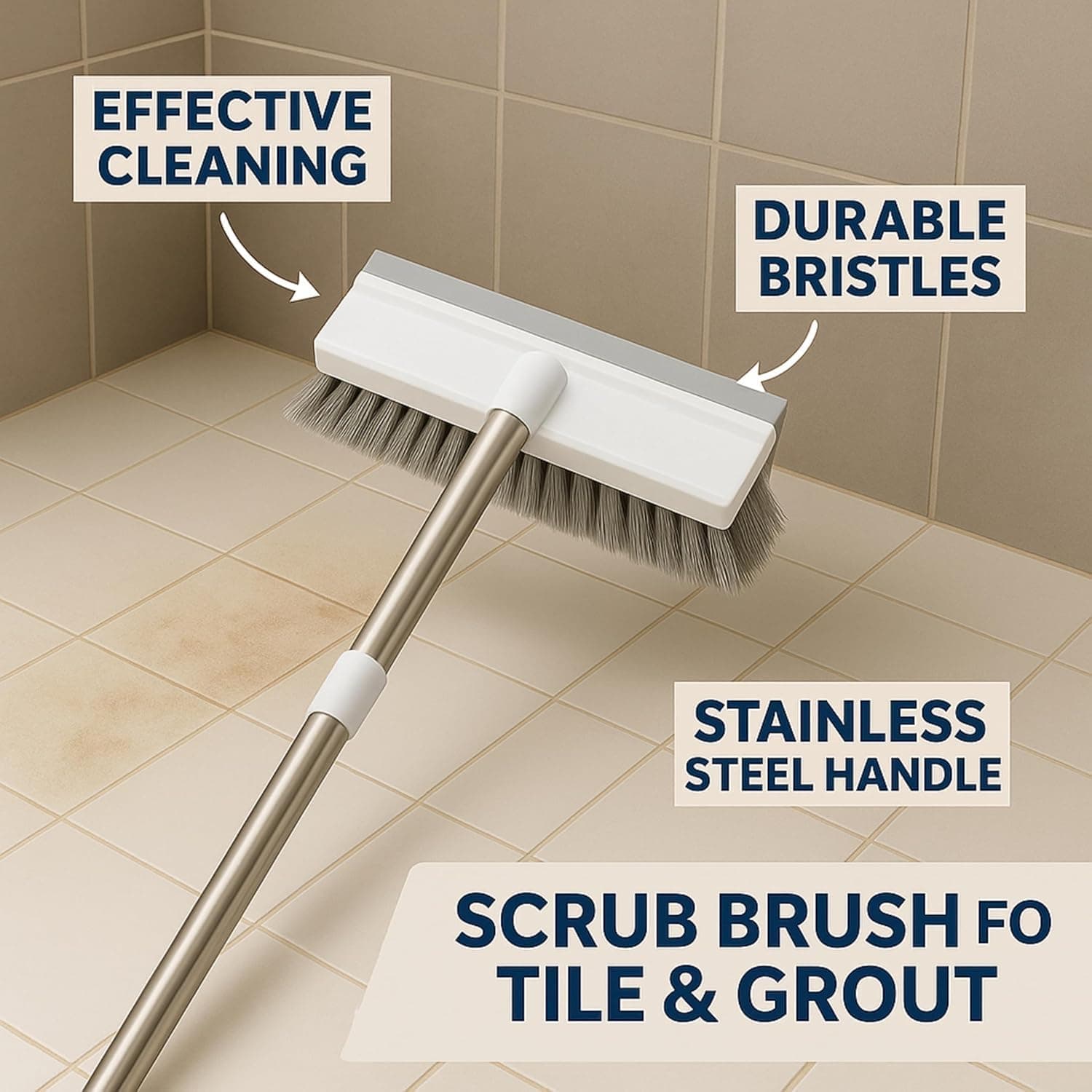 2 In 1 Bathroom Cleaning Brush