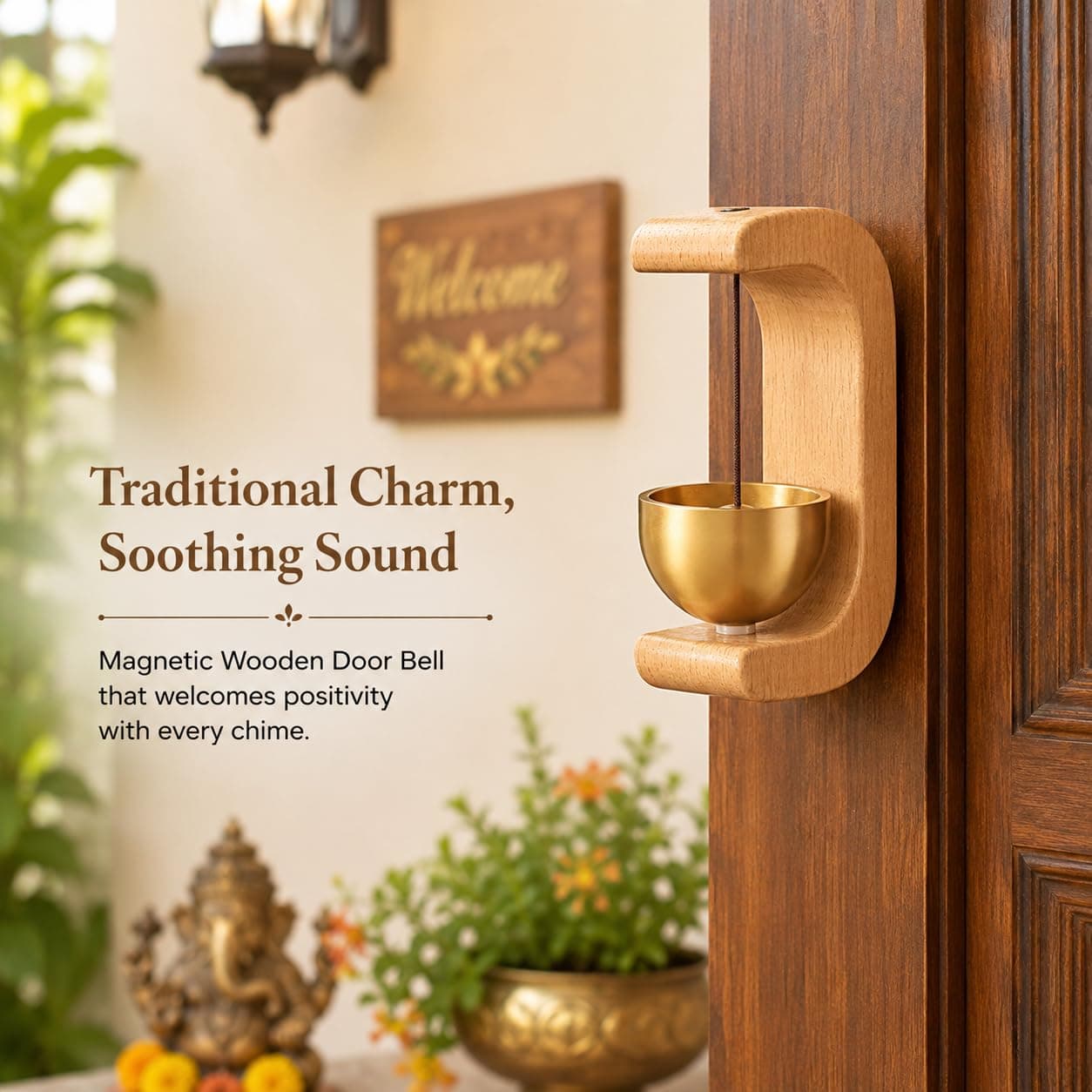 Wooden Door Bell