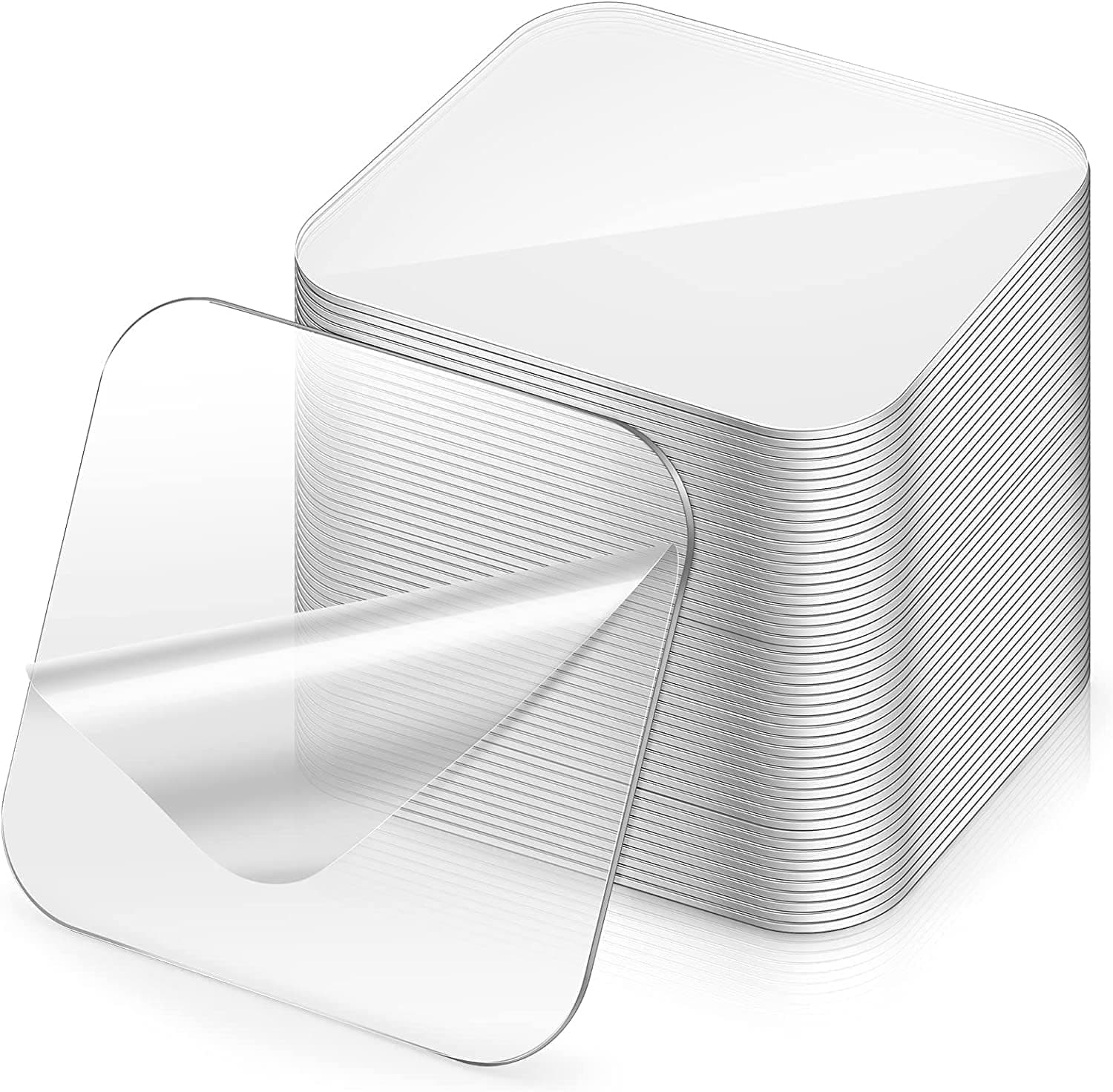 Double side square sticker